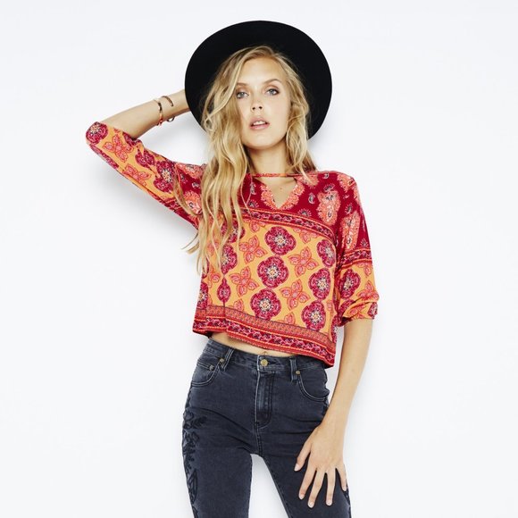 NWT Folktale 3/4 Sleeve Blouse - Picture 1 of 2